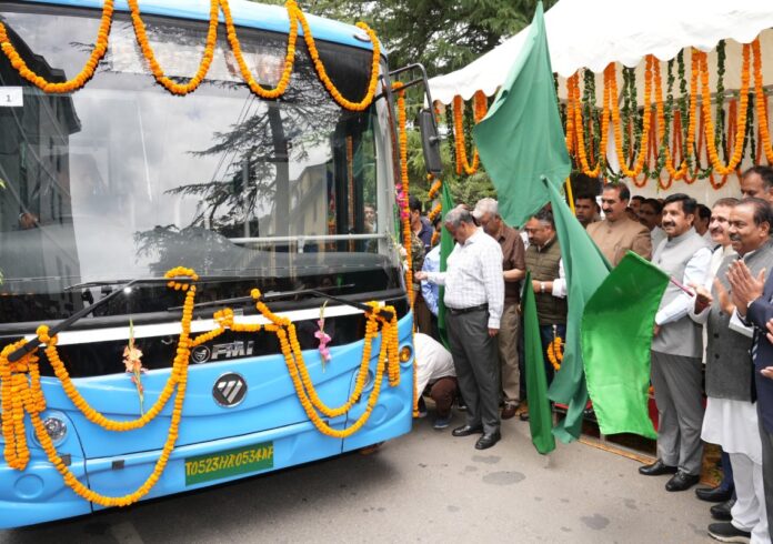 Himachal Pradesh CM Flags Off 20 New E-Buses - Green Energy State by 2026